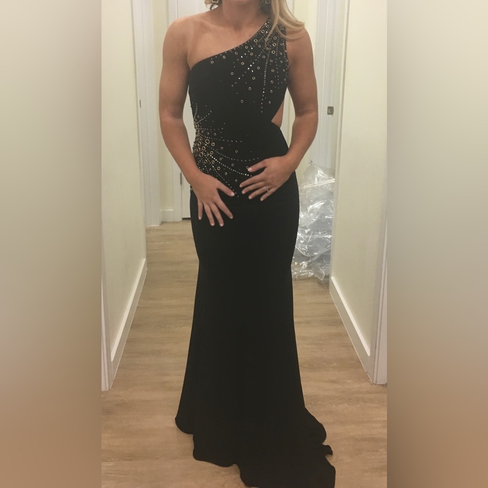 Sherri hill black gown